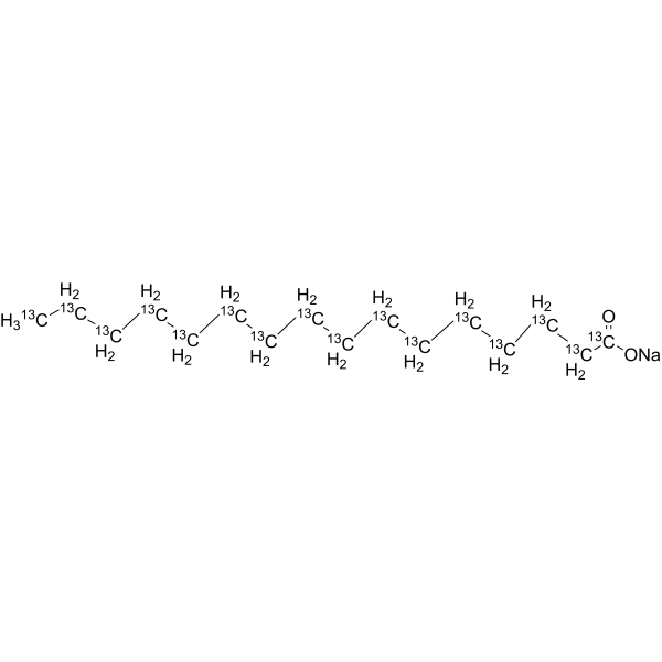 Palmitic acid-13C16 sodium 2483736-17-8